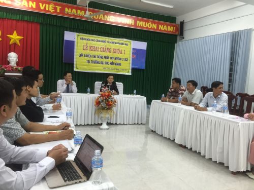 Lễ Khai giảng khóa 2 tại tỉnh Kiên Giang lớp luyện thi tiếng Pháp TCF...
