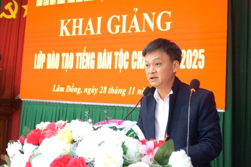 Khai giảng lớp tiếng Chăm cho cán bộ Biên phòng Lâm Đồng